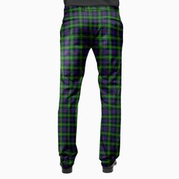 ScotsTee Shop Scottish Farquharson Men's Tartan Trousers Plaid Trews - Regular Fit