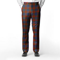 ScotsTee Shop Scottish Fraser 1800 Men's Tartan Trousers Plaid Trews - Regular Fit
