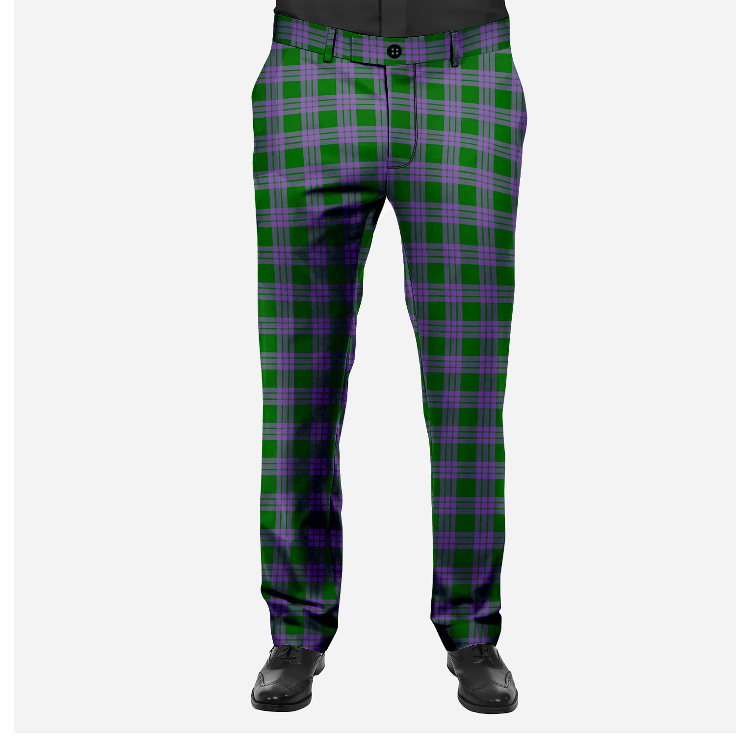 ScotsTee Shop Scottish Elphinstone Men's Tartan Trousers Plaid Trews - Regular Fit
