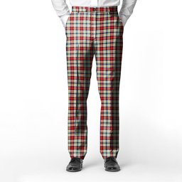 ScotsTee Shop Scottish Dundee Dress Men's Tartan Trousers Plaid Trews - Regular Fit