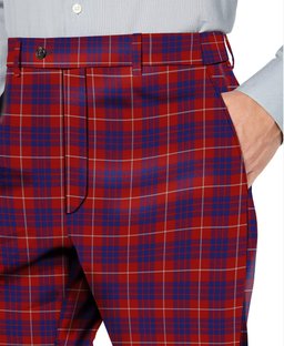 ScotsTee Shop Scottish Hamilton Men's Tartan Trousers Plaid Trews - Regular Fit