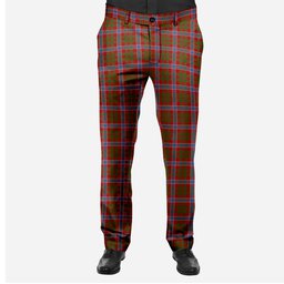 ScotsTee Shop Scottish Harkness Dress Men's Tartan Trousers Plaid Trews - Regular Fit
