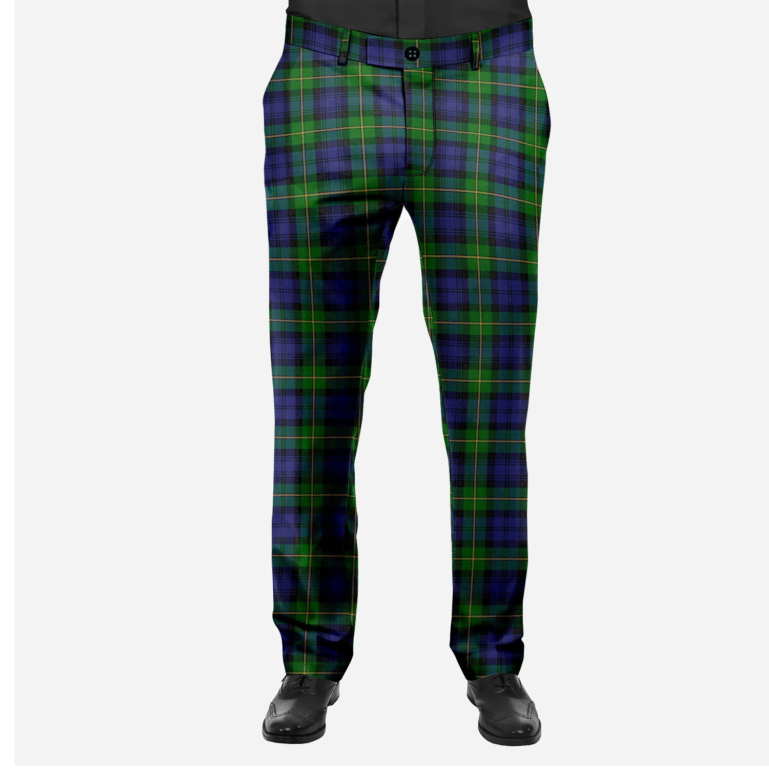 ScotsTee Shop Scottish Gordon Men's Tartan Trousers Plaid Trews - Regular Fit