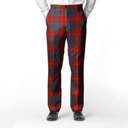 ScotsTee Shop Scottish Fraser Men's Tartan Trousers Plaid Trews - Regular Fit