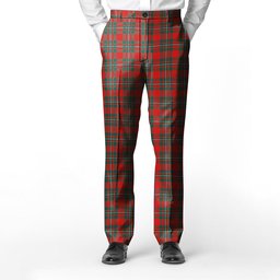 ScotsTee Shop Scottish Gregor Modern Clan Men's Tartan Trousers Plaid Trews - Regular Fit