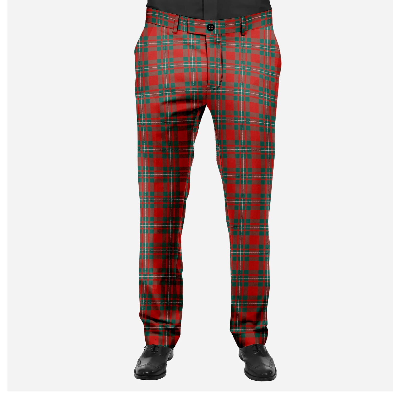 ScotsTee Shop Scottish Gregor Modern Clan Men's Tartan Trousers Plaid Trews - Regular Fit