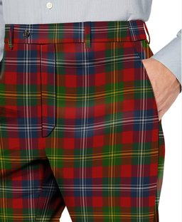 ScotsTee Shop Scottish Forrester Men's Tartan Trousers Plaid Trews - Regular Fit