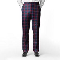 ScotsTee Shop Scottish Evans of Wales Men's Tartan Trousers Plaid Trews - Regular Fit