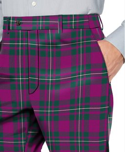 ScotsTee Shop Scottish Gregor Hunting Modern Men's Tartan Trousers Plaid Trews - Regular Fit