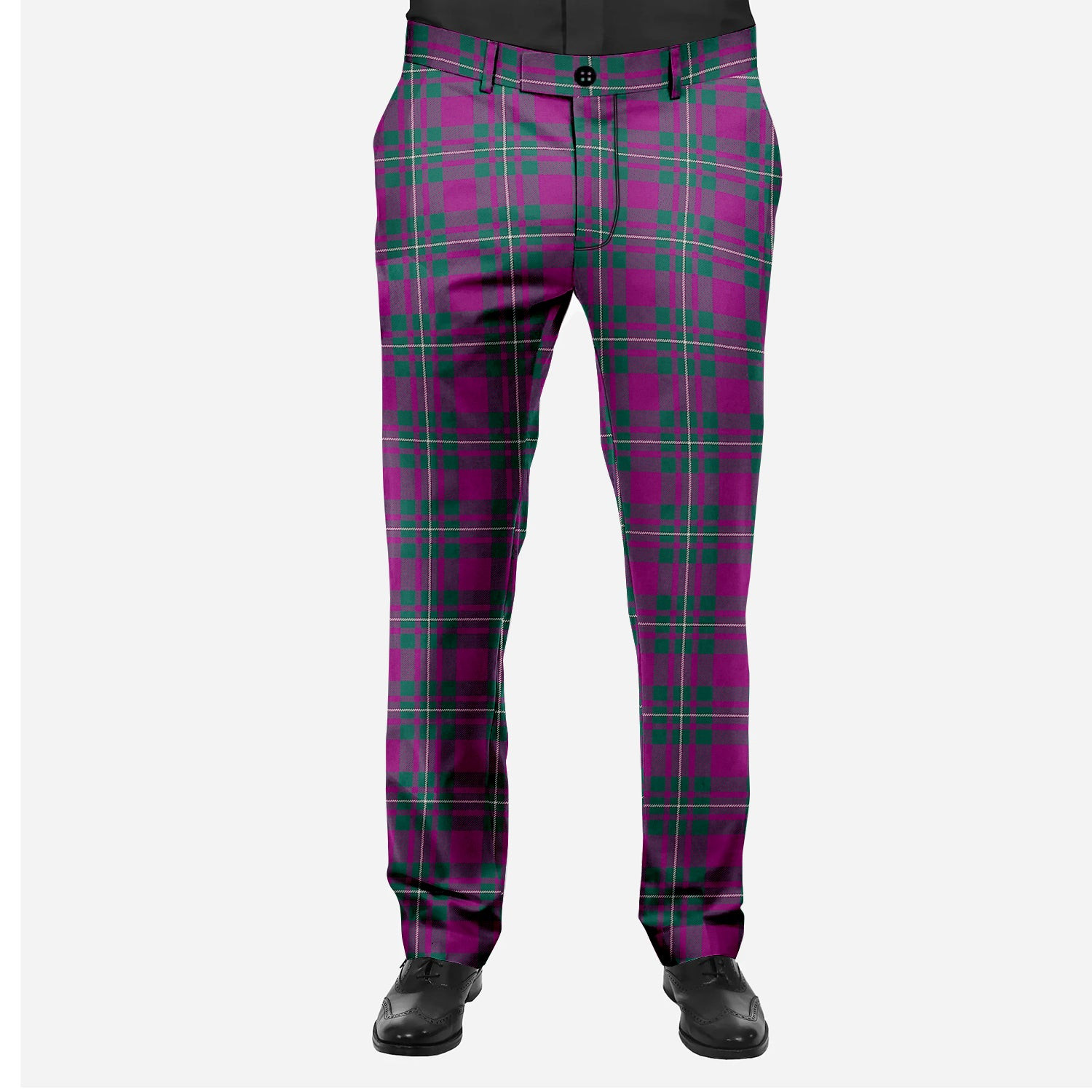 ScotsTee Shop Scottish Gregor Hunting Modern Men's Tartan Trousers Plaid Trews - Regular Fit