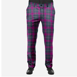 ScotsTee Shop Scottish Gregor Hunting Modern Men's Tartan Trousers Plaid Trews - Regular Fit