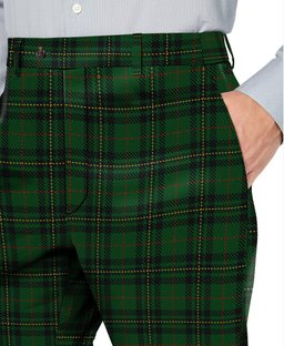 ScotsTee Shop Scottish Forbes 1842 Men's Tartan Trousers Plaid Trews - Regular Fit