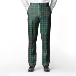 ScotsTee Shop Scottish Dundee Green Men's Tartan Trousers Plaid Trews - Regular Fit