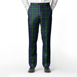 ScotsTee Shop Scottish Dundas Men's Tartan Trousers Plaid Trews - Regular Fit