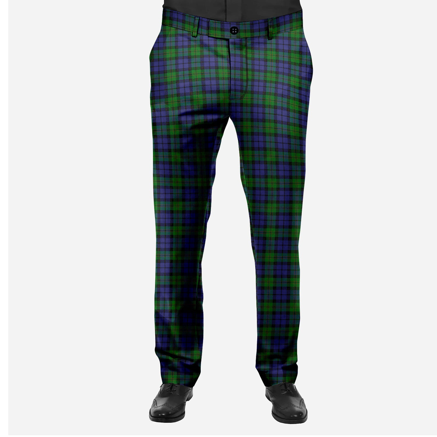 ScotsTee Shop Scottish Dundas Men's Tartan Trousers Plaid Trews - Regular Fit