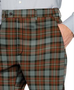 ScotsTee Shop Scottish Fergusson Weathered Men's Tartan Trousers Plaid Trews - Regular Fit