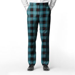 ScotsTee Shop Scottish Dunlop Ancient Men's Tartan Trousers Plaid Trews - Regular Fit