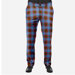 ScotsTee Shop Scottish Edinburgh Men's Tartan Trousers Plaid Trews - Regular Fit