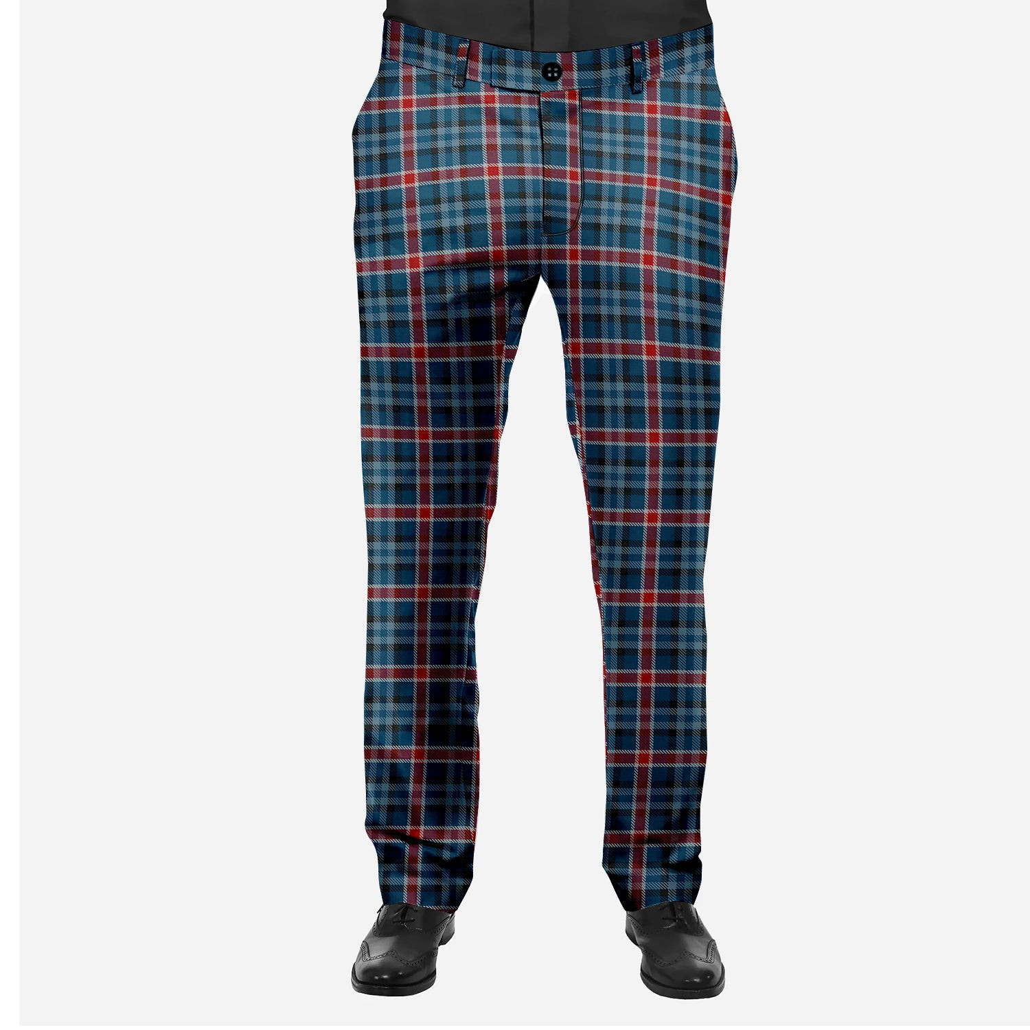 ScotsTee Shop Scottish Gandy of Myrton Men's Tartan Trousers Plaid Trews - Regular Fit