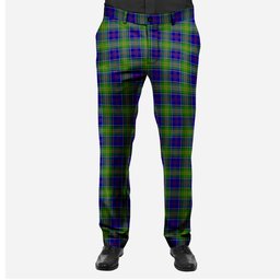 ScotsTee Shop Scottish Greene Men's Tartan Trousers Plaid Trews - Regular Fit