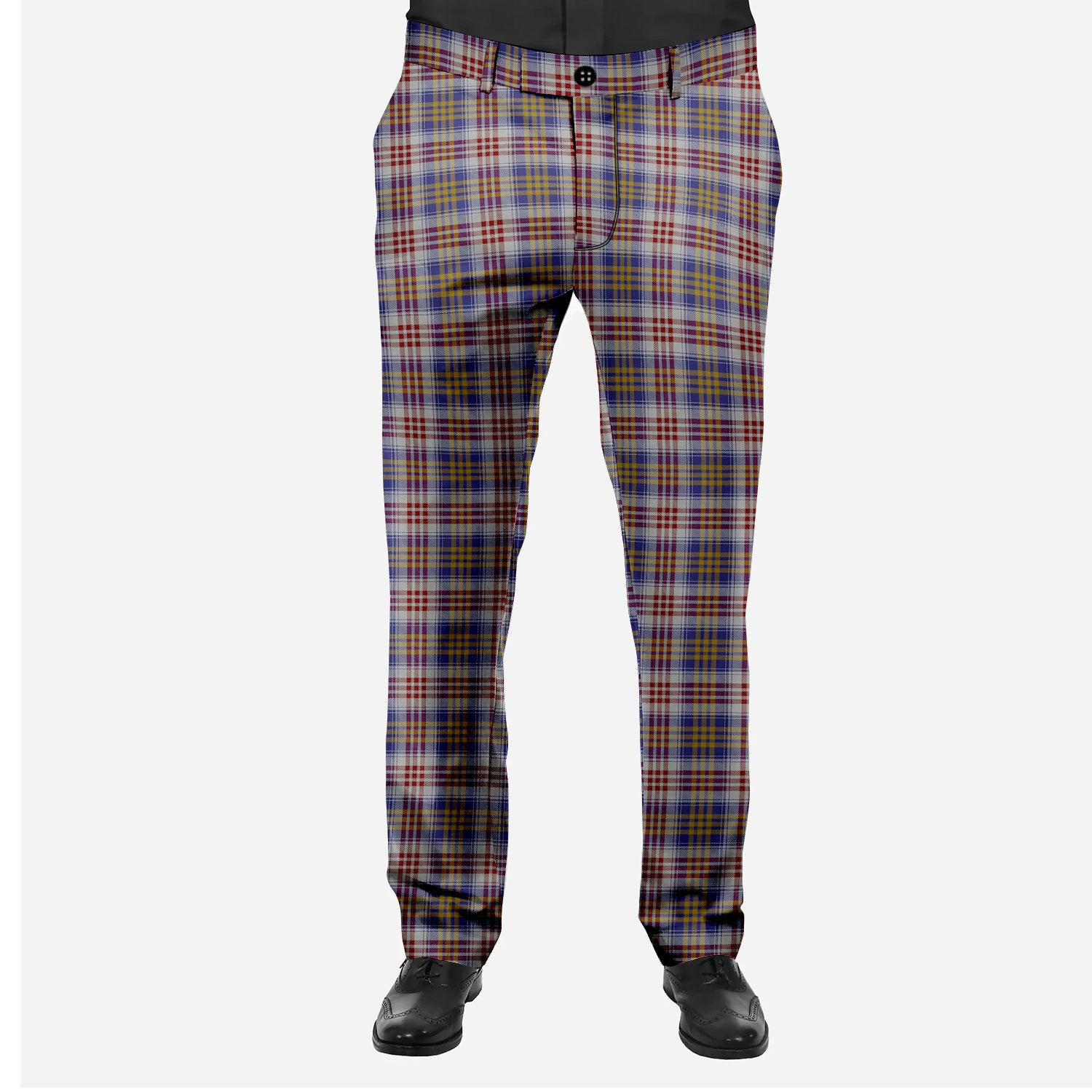 ScotsTee Shop Scottish Lysaght Dress Men's Tartan Trousers Plaid Trews - Regular Fit