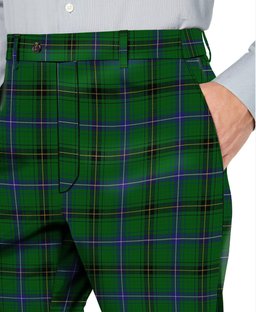 ScotsTee Shop Scottish Henderson MacKendrick Men's Tartan Trousers Plaid Trews - Regular Fit
