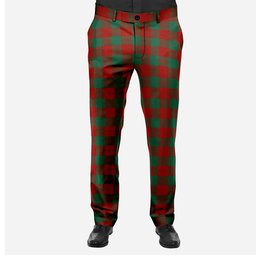 ScotsTee Shop Scottish Erskine Men's Tartan Trousers Plaid Trews - Regular Fit