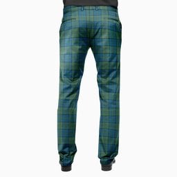 ScotsTee Shop Scottish Lockhart Men's Tartan Trousers Plaid Trews - Regular Fit