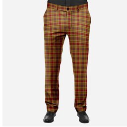 ScotsTee Shop Scottish Kinross 2 Men's Tartan Trousers Plaid Trews - Regular Fit