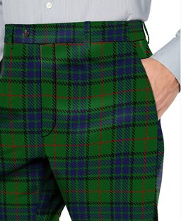 ScotsTee Shop Scottish Lauder Family Men's Tartan Trousers Plaid Trews - Regular Fit