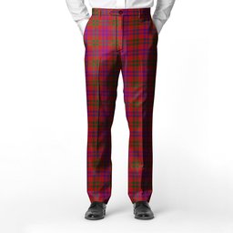 ScotsTee Shop Scottish Lovat or Fraser Men's Tartan Trousers Plaid Trews - Regular Fit