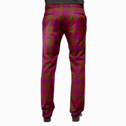 ScotsTee Shop Scottish Lovat or Fraser Men's Tartan Trousers Plaid Trews - Regular Fit