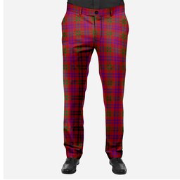 ScotsTee Shop Scottish Lovat or Fraser Men's Tartan Trousers Plaid Trews - Regular Fit