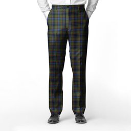 ScotsTee Shop Scottish MacClellan Men's Tartan Trousers Plaid Trews - Regular Fit