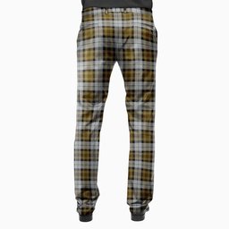 ScotsTee Shop Scottish MacKellar Dress Men's Tartan Trousers Plaid Trews - Regular Fit