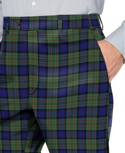 ScotsTee Shop Scottish MacLaren Men's Tartan Trousers Plaid Trews - Regular Fit