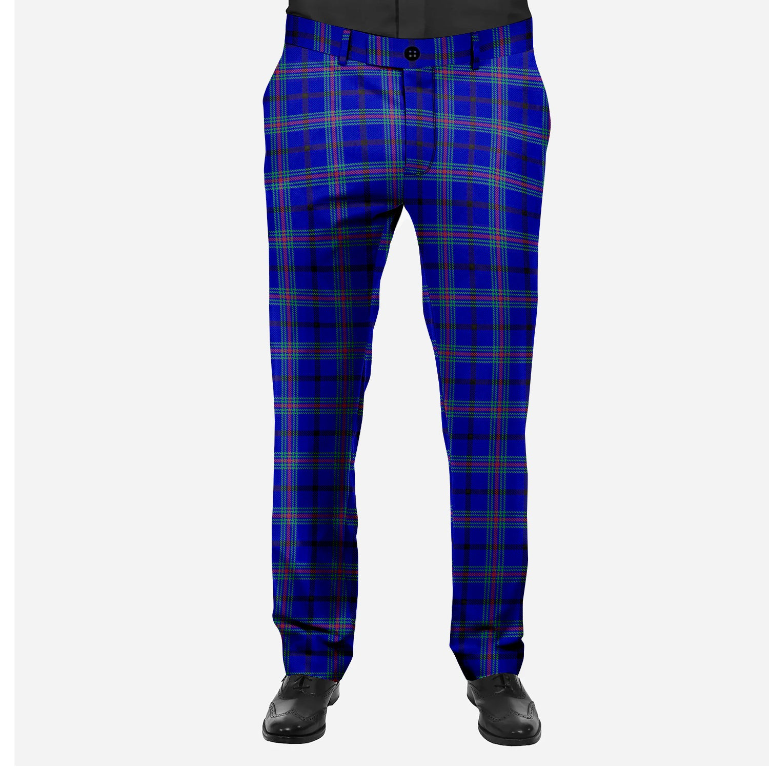 ScotsTee Shop Scottish Kinding Men's Tartan Trousers Plaid Trews - Regular Fit