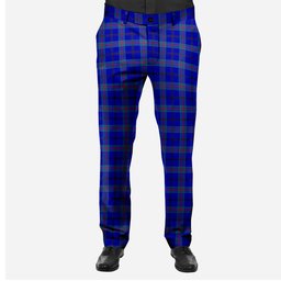 ScotsTee Shop Scottish Kinding Men's Tartan Trousers Plaid Trews - Regular Fit