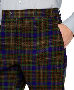 ScotsTee Shop Scottish Highfield Hunting Men's Tartan Trousers Plaid Trews - Regular Fit
