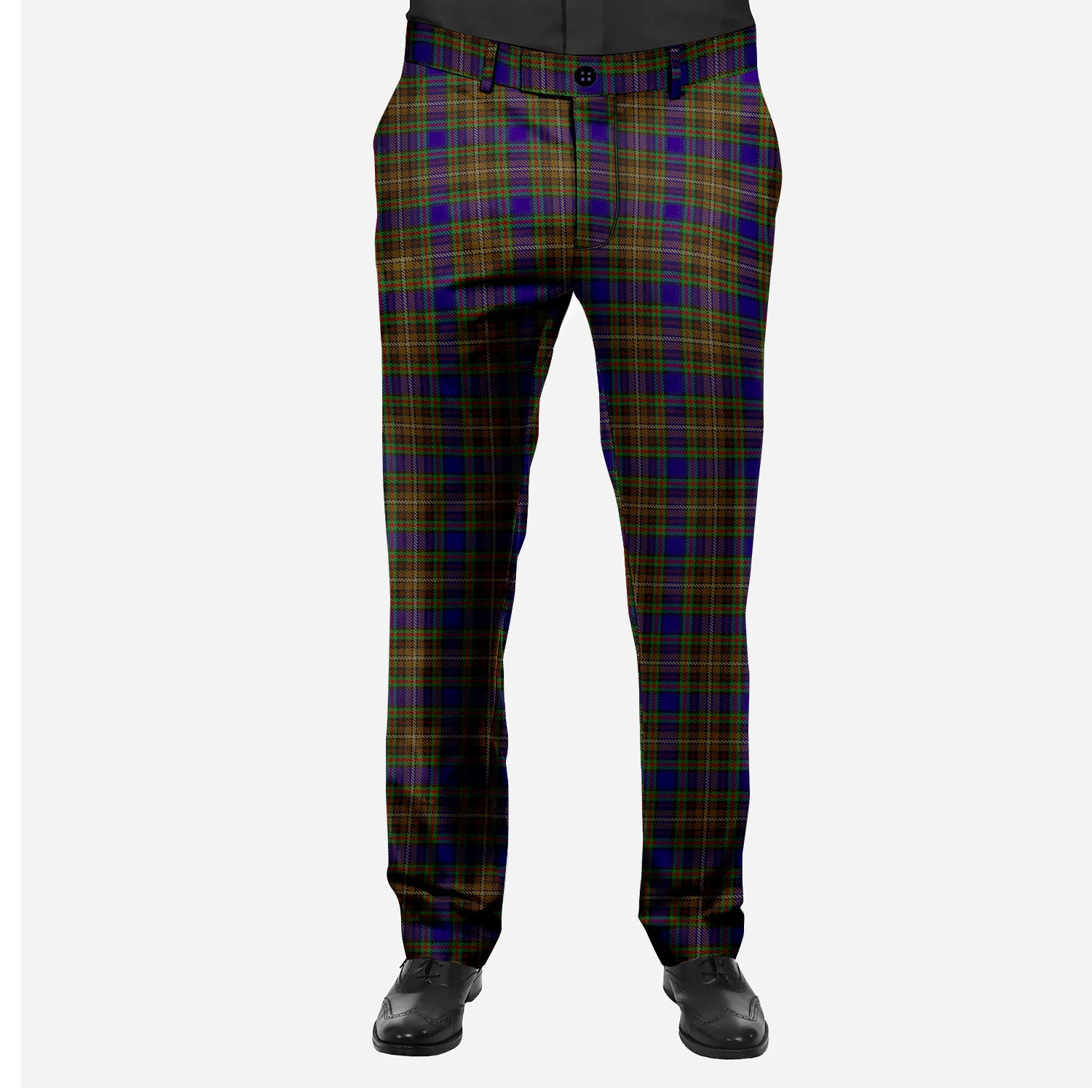 ScotsTee Shop Scottish Highfield Hunting Men's Tartan Trousers Plaid Trews - Regular Fit