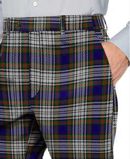 ScotsTee Shop Scottish Highfield Dress Men's Tartan Trousers Plaid Trews - Regular Fit