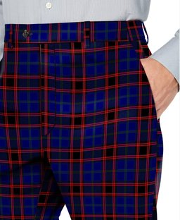 ScotsTee Shop Scottish Hume Modern Men's Tartan Trousers Plaid Trews - Regular Fit