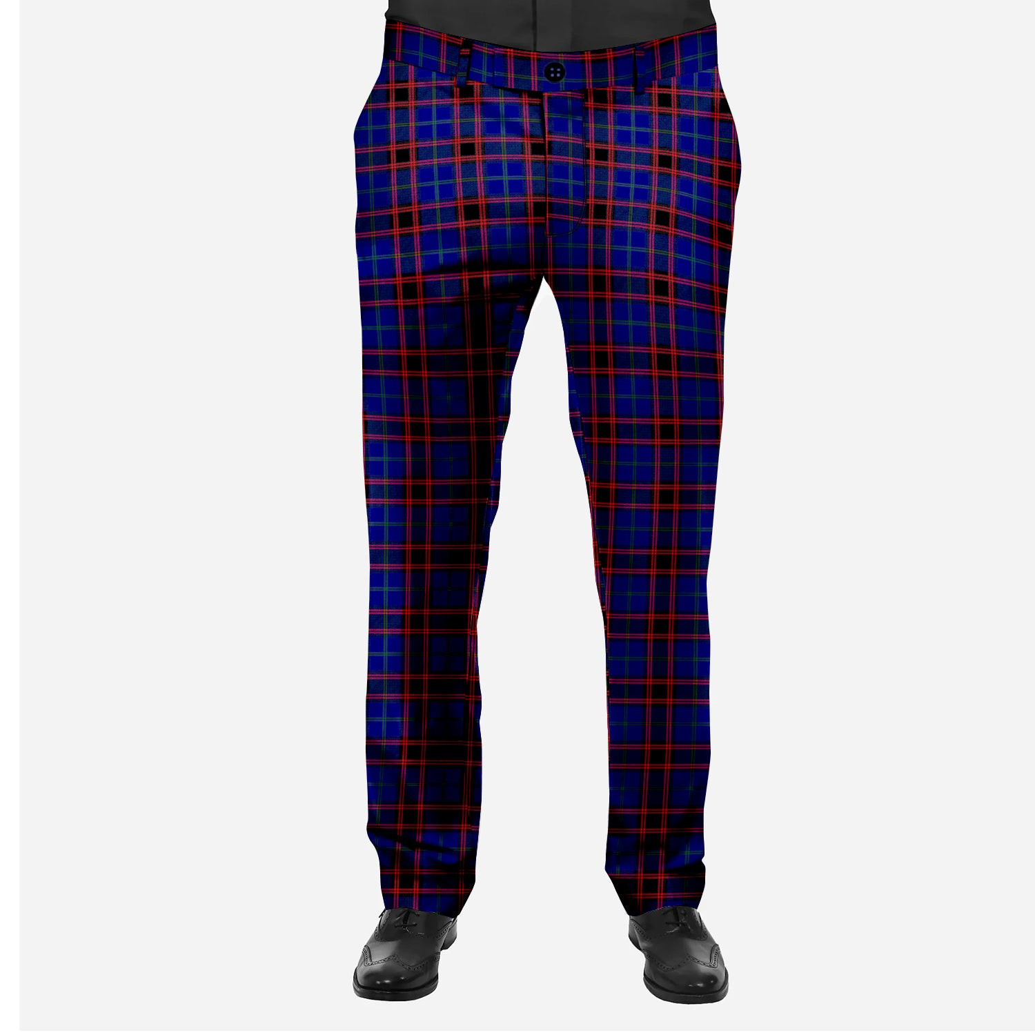 ScotsTee Shop Scottish Hume Modern Men's Tartan Trousers Plaid Trews - Regular Fit