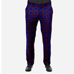 ScotsTee Shop Scottish Hume Modern Men's Tartan Trousers Plaid Trews - Regular Fit