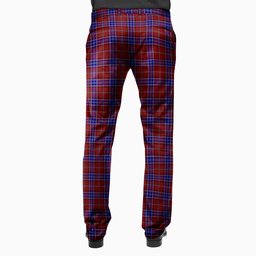 ScotsTee Shop Scottish Hudson Men's Tartan Trousers Plaid Trews - Regular Fit