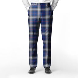 ScotsTee Shop Scottish Kinnaird Modern Men's Tartan Trousers Plaid Trews - Regular Fit