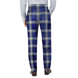 ScotsTee Shop Scottish Kinnaird Modern Men's Tartan Trousers Plaid Trews - Regular Fit