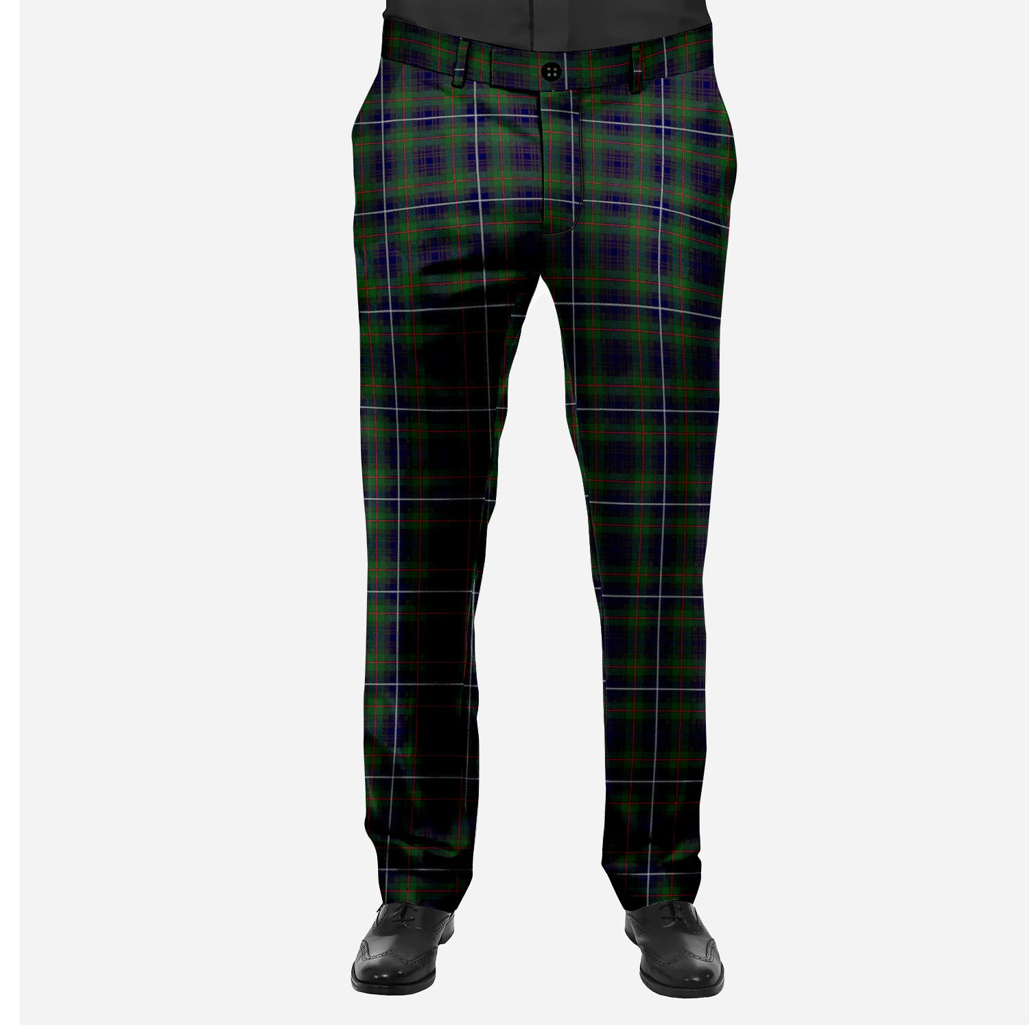 ScotsTee Shop Scottish Humphries Men's Tartan Trousers Plaid Trews - Regular Fit