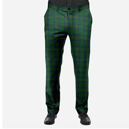 ScotsTee Shop Scottish Kennedy Men's Tartan Trousers Plaid Trews - Regular Fit