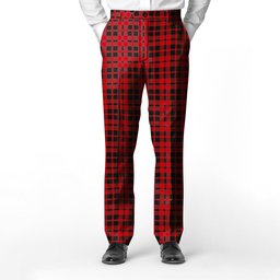 ScotsTee Shop Scottish Hog Men's Tartan Trousers Plaid Trews - Regular Fit